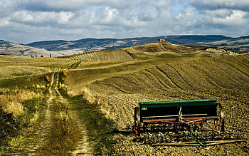 Nature, Fields, Road, Economy, Farm, Plow, Plough HD wallpaper