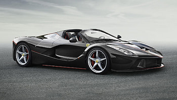 Black Ferrari LaFerrari, Transparent HD wallpaper
