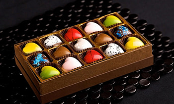 *** Chocolate hearts ***, czekoladowe, slodycze, jedzenie, serduszka HD wallpaper