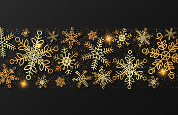 Pattern, iarna, texture, golden, winter, black, craciun, year, snowflake, cad, christmas, new HD wallpaper