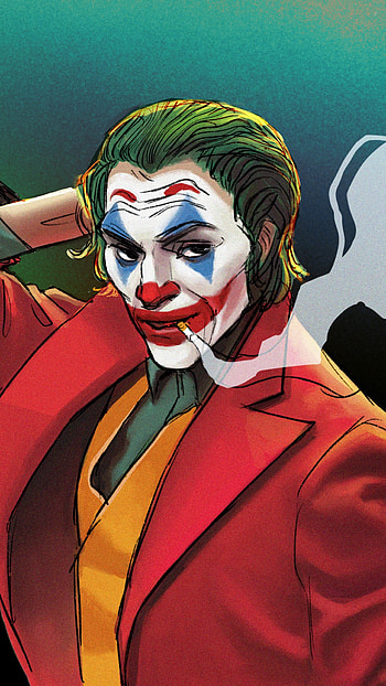 Joker Smoking, Creative, Painting HD phone wallpaper