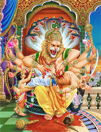 Narasimha, Lord Narasimha HD phone wallpaper