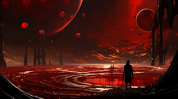 Epic Sci-Fi Space Opera, Sci Fi, space opera, alien landscape, Digital Art HD wallpaper