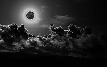 Landscape, Sky, Moon HD wallpaper