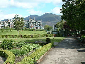 Keswick, gardens, scenery, mountain HD wallpaper
