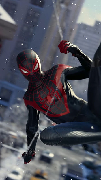 Miles Morales, Black Spidy HD phone wallpaper