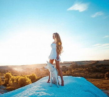 Blonde, nature, blonde hair, Cute Blonde, white dress HD wallpaper