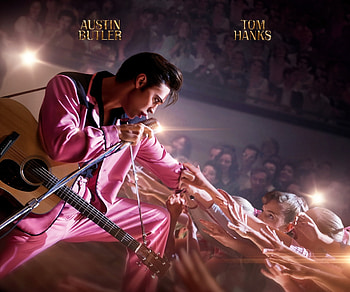 Elvis 2022, pink, austin butler, man, movie, poster, elvis, actor, singer, afis HD wallpaper