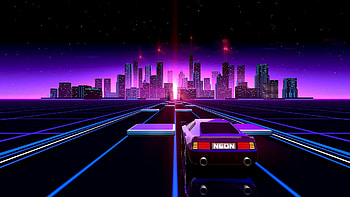 80s neon nostalgia, Retro vibes, Vibrant colors, Nostalgic appeal HD wallpaper
