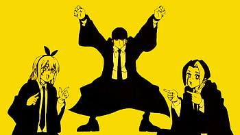 Mashle Magic & Muscles : Mash, Lemon, and Finn Unite in Bold Silhouettes, Anime, Mashle: Magic and Muscles, Mash Burnedead, Lemon Irvine, Finn Ames HD wallpaper