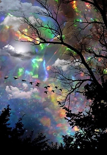 Rainbow dissolve, atmosphere, world HD phone wallpaper