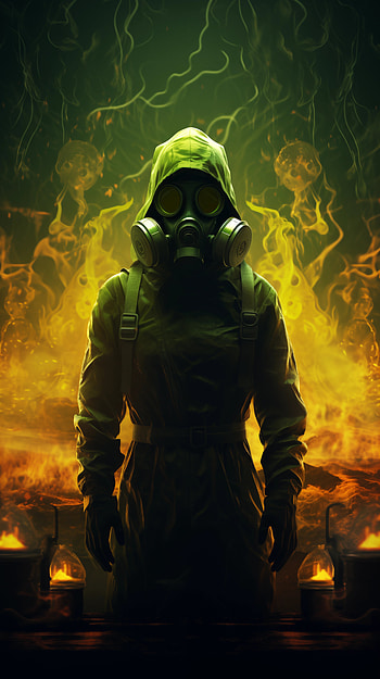 Hazardous Zone Gas Mask, dark, gas mask HD phone wallpaper