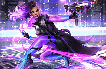 Sombra Overwatch Warrior, sombra, overwatch, artwork, games, deviantart HD wallpaper