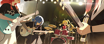 Bocchi the Rock! — Ikuyo Kita, Ryou Yamada & Nijika Ijichi Live, Anime, Bocchi the Rock!, Ikuyo Kita, Ryou Yamada, Nijika Ijichi HD wallpaper