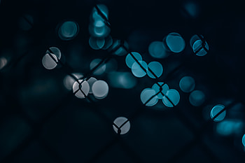 Fence, bokeh, dark HD wallpaper