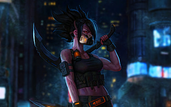 Akali, , darkness, MOBA, League of Legends, night party, LoL, Legends of Runeterra, 3D art, Akali League of Legends HD wallpaper