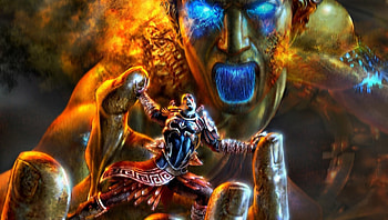 Up In His Hand, god of war, fantasy, video games, , hand HD wallpaper