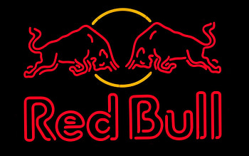 Neon, Red Bull HD wallpaper