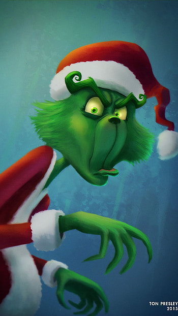 Grinch, Santa Grinch HD phone wallpaper