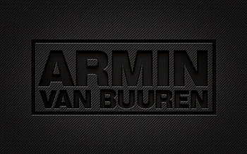 Armin van Buuren carbon logo, , grunge art, carbon background, creative, Armin van Buuren black logo, Dutch DJs, Armin van Buuren logo, Armin van Buuren HD wallpaper
