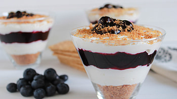 Whipped Cream, Cheesecake delight, Blueberry sauce, Flavorful background HD wallpaper