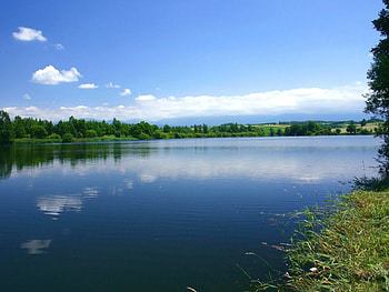 wild field , river, nature HD wallpaper