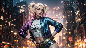 Harley Quinn Psycho Palette, harley-quinn, superheroes, artwork, art, digital-art, deviantart HD wallpaper