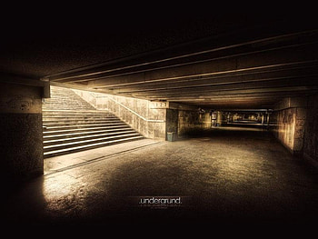 Underground, stairs HD wallpaper