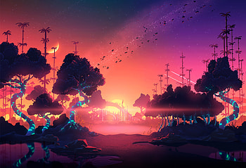 Trillectro, artist, artwork, digital-art, behance HD wallpaper