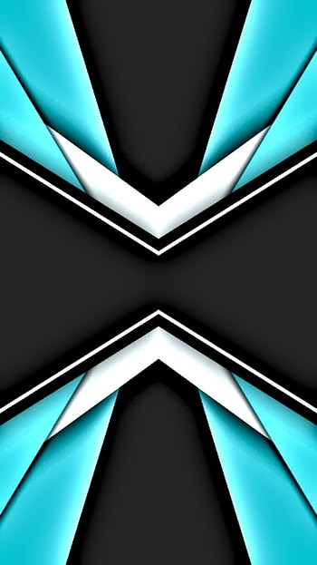 Darkwing, digital, texture, black, pattern, teal, abstract, stripes, 3d, aqua, blue, material, modern, flat, shapes, , design, geometric, , lines HD phone wallpaper