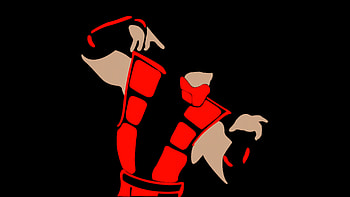 Mortal Kombat Sub Zero Red Minimal , mortal-kombat, sub-zero, games, minimalism, minimalist, artist, artwork, digital-art HD wallpaper