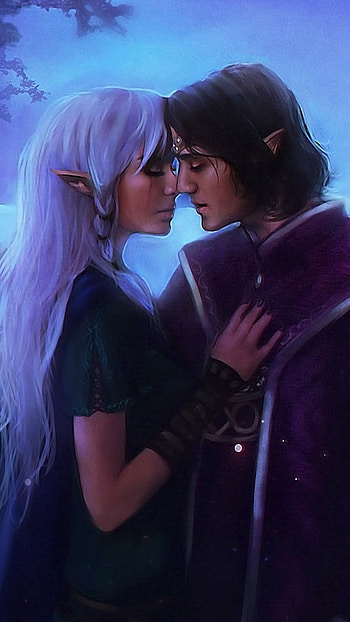 Lovers Moon, Love, Fantasy HD phone wallpaper