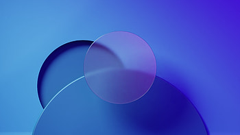 Blue circles, frosty design, abstract art HD wallpaper