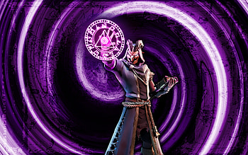 Delirium, violet grunge background, Fortnite, vortex, Fortnite characters, Delirium Skin, Fortnite Battle Royale, Delirium Fortnite HD wallpaper
