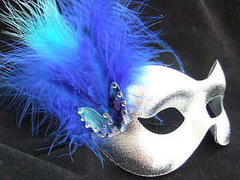 Blue Butterfly Mask, blue, mask, butterfly, masquerade HD wallpaper