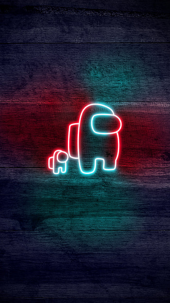 Among Us, Neon HD phone wallpaper