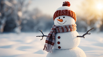 snowman HD wallpaper