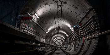 Tunnel, bore, architecture, subway HD wallpaper