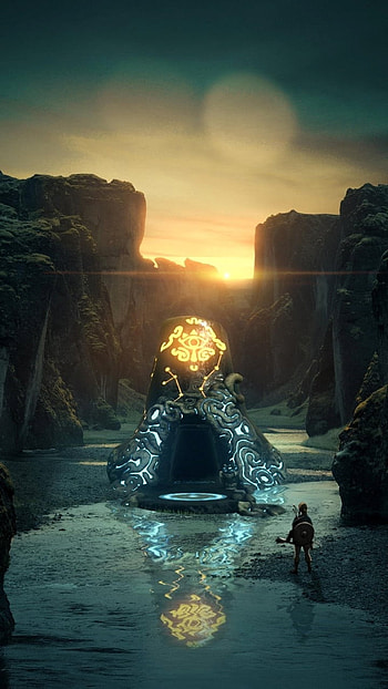 TLOZ BOTW Shrine, art, Zelda HD phone wallpaper