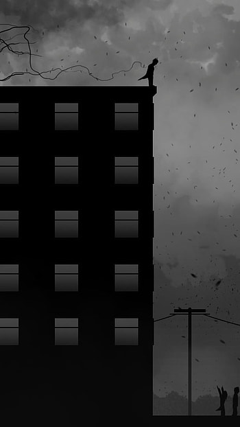 Depressing, Building, Background HD phone wallpaper
