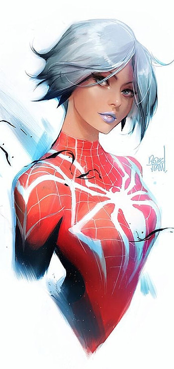 Spider girl 729, spider girl, marvel, drawing HD phone wallpaper
