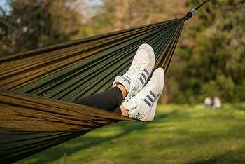 Miscellanea, Miscellaneous, Legs, Sneakers, Relaxation, Rest, Hammock HD wallpaper