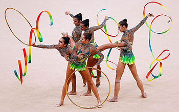 Rhythmic gymnastics in focus, Top-notch , Dynamic movements, Stunning visuals HD wallpaper