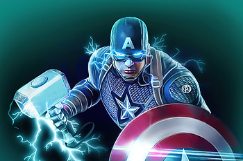 Captain America Shield And Hammer Power, captain-america, superheroes, artwork, artist, artstation HD wallpaper