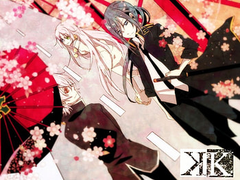 Project Key, k, neko, king, red, silver king HD wallpaper