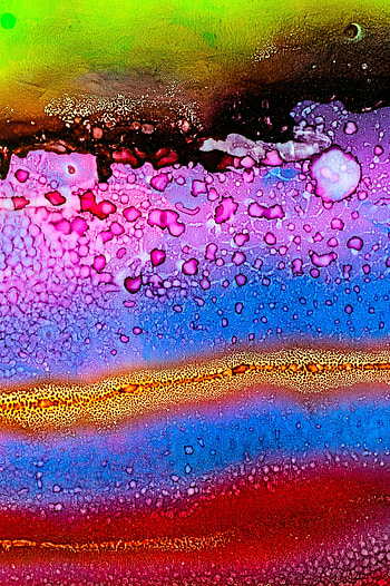 Abstract, Multicolored, Motley, Structure, Close-Up, Stains, Spots, Microscopic HD phone wallpaper