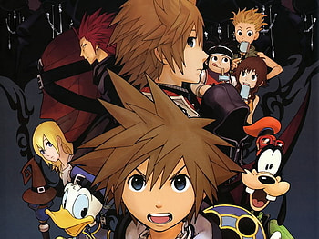 Kingdom Hearts, axel, sora, ansem the wise, hayner, pence, goofy, namine, olette, roxas, donald HD wallpaper