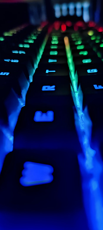 Gaming, awesome, futuristic, space_bar, blue, Keyboard, cool, RGB HD phone wallpaper
