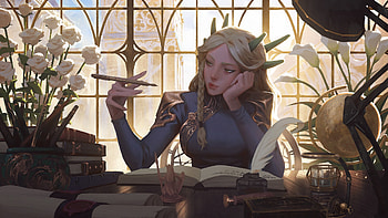 Dephanie, girl, art, fantasy, daoletrong, dao le trong HD wallpaper
