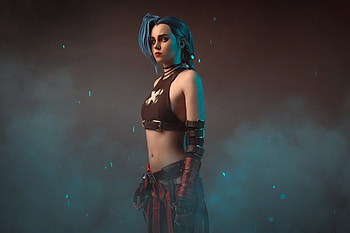 Shirogane Sama Jinx League Of Legends, jinx-league-of-legends, league-of-legends, shirogane-sama, cosplay, arcane, netflix, tv-shows HD wallpaper